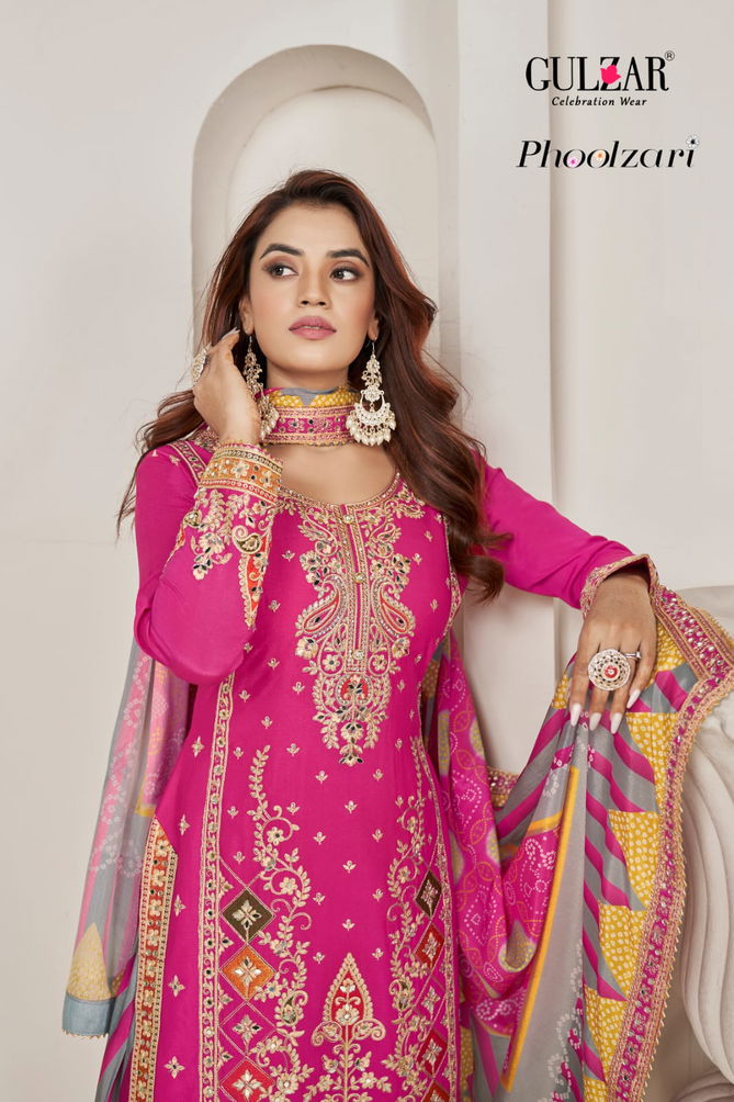 Phoolzari By Gulzar Premium Chinon Wedding Salwar Suits Wholesale Market In Surat
